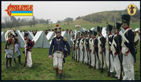 Napoleonic French Infantry in Summer Uniform Standing Order Arms - Image 1