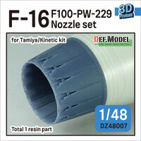 F-16 F100-PW-229 Nozzle Set (For Tamiya, Kinetic)