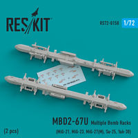 MBD2-67U (2 pcs) Multiple Bomb Racks  (MiG-21, MiG-23, MiG-27(М), Su-25, Yak-38) - Image 1