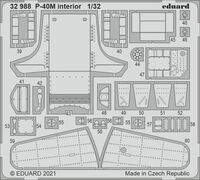 P-40M interior TRUMPETER