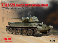T-34/76 (early 1943 production), WWII Soviet Medium Tank
