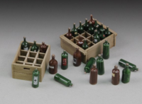 Wine bottles and crates - Image 1