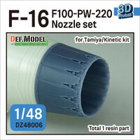 F-16 F100-PW-220 Nozzle Set (For Tamiya, Kinetic)