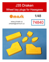 J35 Draken Wheel Bay Plugs (For Hasegawa)