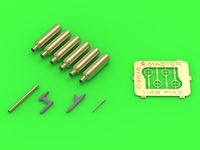 Curtiss P-40 E - N - details set - Browning .50 blast tubes, gunsight and Pitot Tube - Image 1