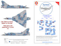 Dassault Mirage 2000 C - camouflage pattern paint masks (for Kitty Hawk kits)