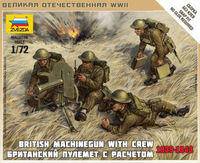 British Machinegun With Crew 1939-1942