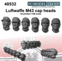 Luftwaffe heads with M43 cap - Image 1