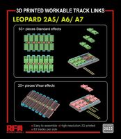 3D Printed Workable Track Links for Leopard 2A5/A6/A7