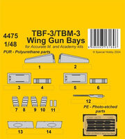TBF-3/TBM-3 Wing Gun Bays (For Accurate M. And Academy Kits) - Image 1