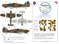 SEAC Hawker Hurricane Mk.IIc - Pattern A Camouflage pattern paint masks (for Trumpeter kits)