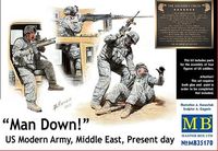 Man Down! US Modern Army, Middle East, Present day