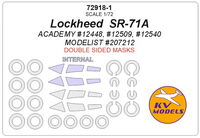 Lockheed  SR-71A (ACADEMY/ MODELIST) - (double sided) + wheels masks