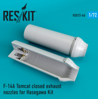 F-14A Tomcat closed exhaust nozzles for GWH Kit 1//72 ResKit RSU72-0063