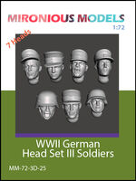 WWII German Head Set III Soldiers - Image 1