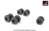 C-160 Transall wheels w/weighted tires - Image 1