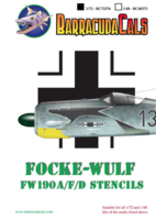 Fw-190A,F D Airframe Stencils - Image 1