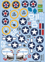 Curtiss P-40 E/F/N Decal Sheet - Image 1