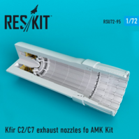 Kfir C2/C7  exhaust nozzles fo AMK Kit - Image 1