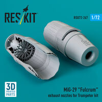 MiG-29 Fulcrum Exhaust Nozzles For Trumpeter Kit (3D Printed) - Image 1
