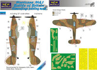 Hurricane Mk.I Battle Of Britain Camouflage Painting Mask A-Scheme (For Hasegawa, Airfix, Italeri, Hobby Boss, Tamiya)