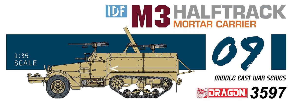 Dragon 3597 IDF M3 Halftrack Mortar Carrier  1:35  NEU
