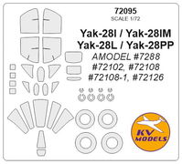 Yak-28I / Yak-28IM / Yak-28L / Yak-28PP (AMODEL) + wheels masks - Image 1