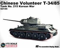 Chinese Volunteer T-34/85 Tank No.215 Korean War