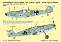 Bf-109E-4 Germ. Ace H.Wick kalka (SPECIAL HOBBY)