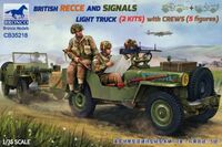 British Recce And Signals Light Truck (2 Kits）with Crew (5 figures） - Image 1