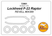 Lockheed F-22 Raptor (REVELL) + wheels masks