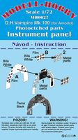 DH.100 Vampire Photoetched parts instrument panel for A-Model ex Modell-Hobby - Image 1