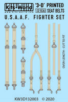 USAAF Fighter Seat Belt Set (P-51, P-47, P-40, P-38 and F4F) - Image 1