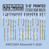 Full Colour WWII Luftwaffe Fighter Seat Belts - Messerschmitts and Focke Wulf 190 variants