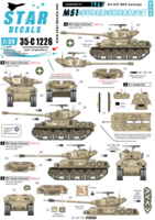 Israeli AFVs # 9. 1967 Six-Day War. M51 Super Sherman. Mixed hull types.