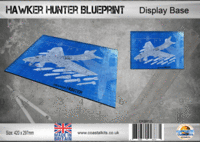 Large Hawker Hunter Blueprint Base 420 x 297mm - Image 1