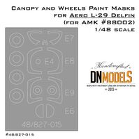 Canopy And Wheels Paint Masks For Aero L-29 Delfin