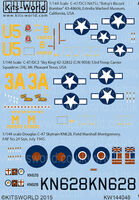 Douglas C-47 A / DC-3 Dakota Decal Sheet