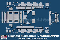 Zimmerit Flakpanzer IV Wirbelwind (for Dragon kits) - Image 1