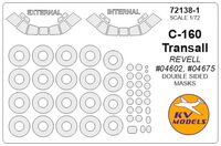 C-160 Transall (REVELL) - Double sided + wheels masks