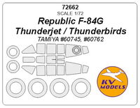 Republic F-84G Thunderjet / Thunderbirds (TAMIYA) + wheels masks - Image 1