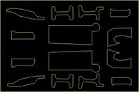 F-16a/b/c/d strengthening plates - vinyl