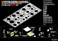 Modern AFV Road Wheels Stenciling templates ver 1 - Image 1